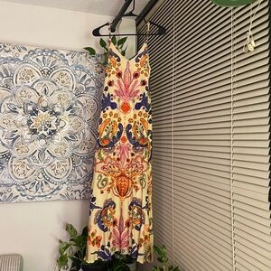 NWT Natural Life Cream Floral Maxi Dress